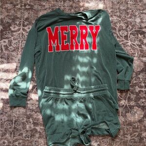 Merry Women's Green Matching Set